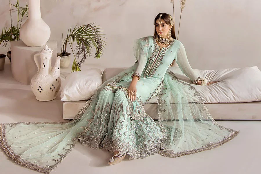 P-267 - Readymade - Mint - Khuda Ameer Outfit - Image 10