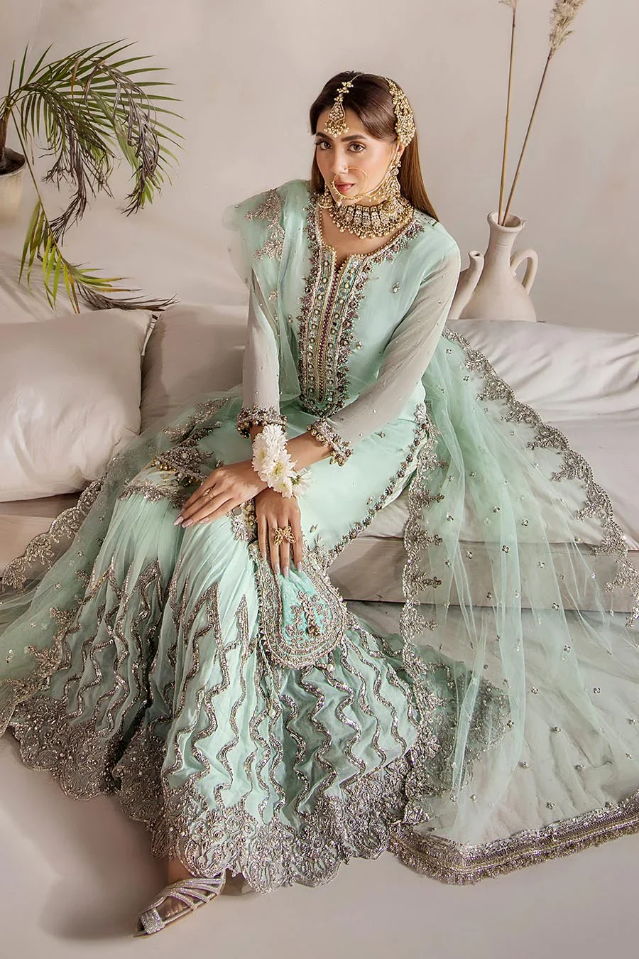 P-267 - Readymade - Mint - Khuda Ameer Outfit - Image 12