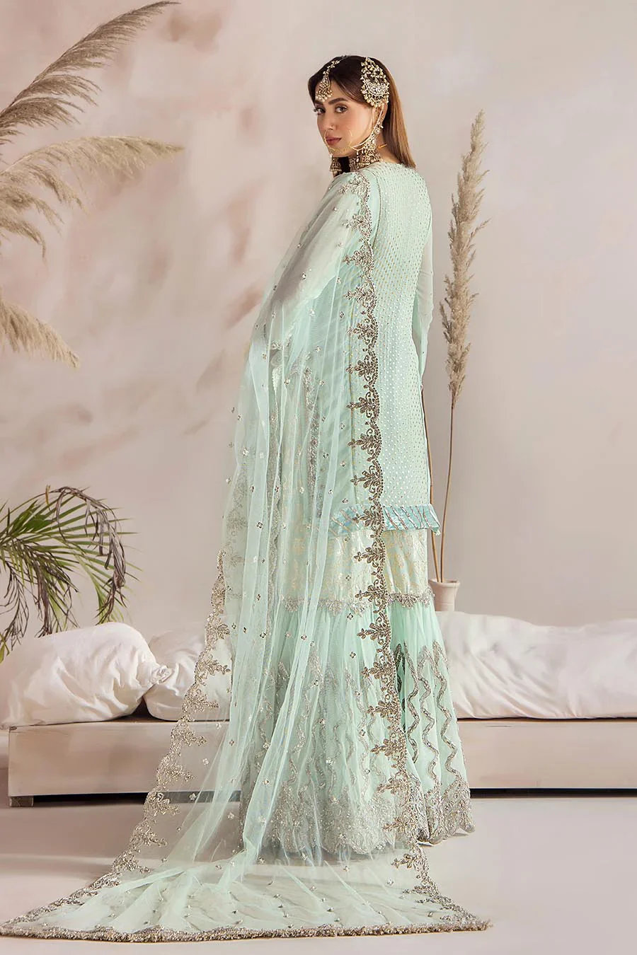 P-267 - Readymade - Mint - Khuda Ameer Outfit - Image 4