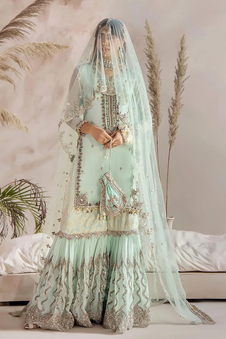 P-267 - Readymade - Mint - Khuda Ameer Outfit - Image 7