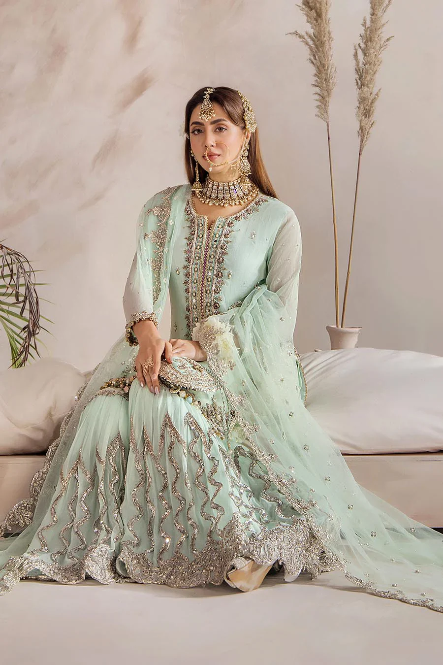 P-267 - Readymade - Mint - Khuda Ameer Outfit - Image 8