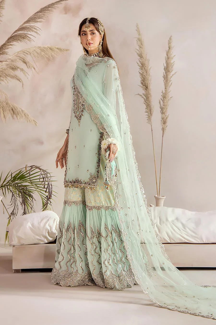 P-267 - Readymade - Mint - Khuda Ameer Outfit - Image 9