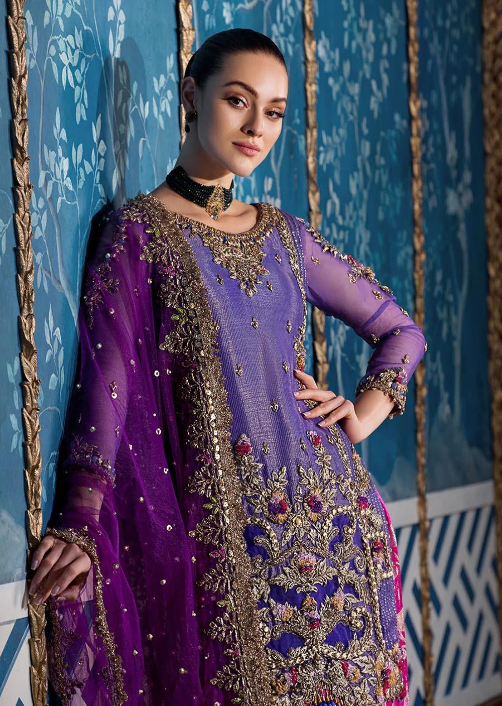P-268 - Purple - Readymade - Khuda Ameer Ouftit - Image 5