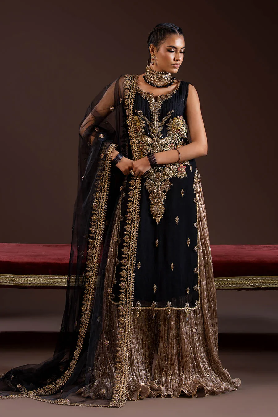 P-280 - Black - Readymade - Khuda Ameer Creations 2025 - Image 2