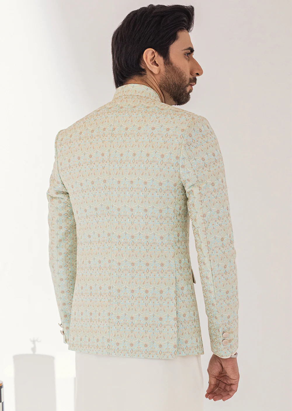 PC-375 - Light Blue Green - Mens Maysori Prince Coat - Image 3