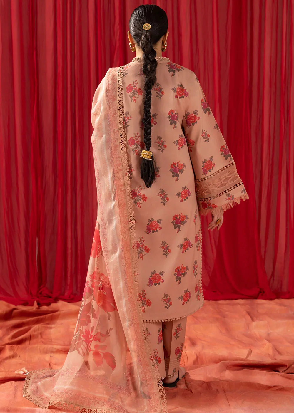 PL-V03 - Coral Peach - Readymade - Sheen Prints by by Alizeh 2024 - Image 4