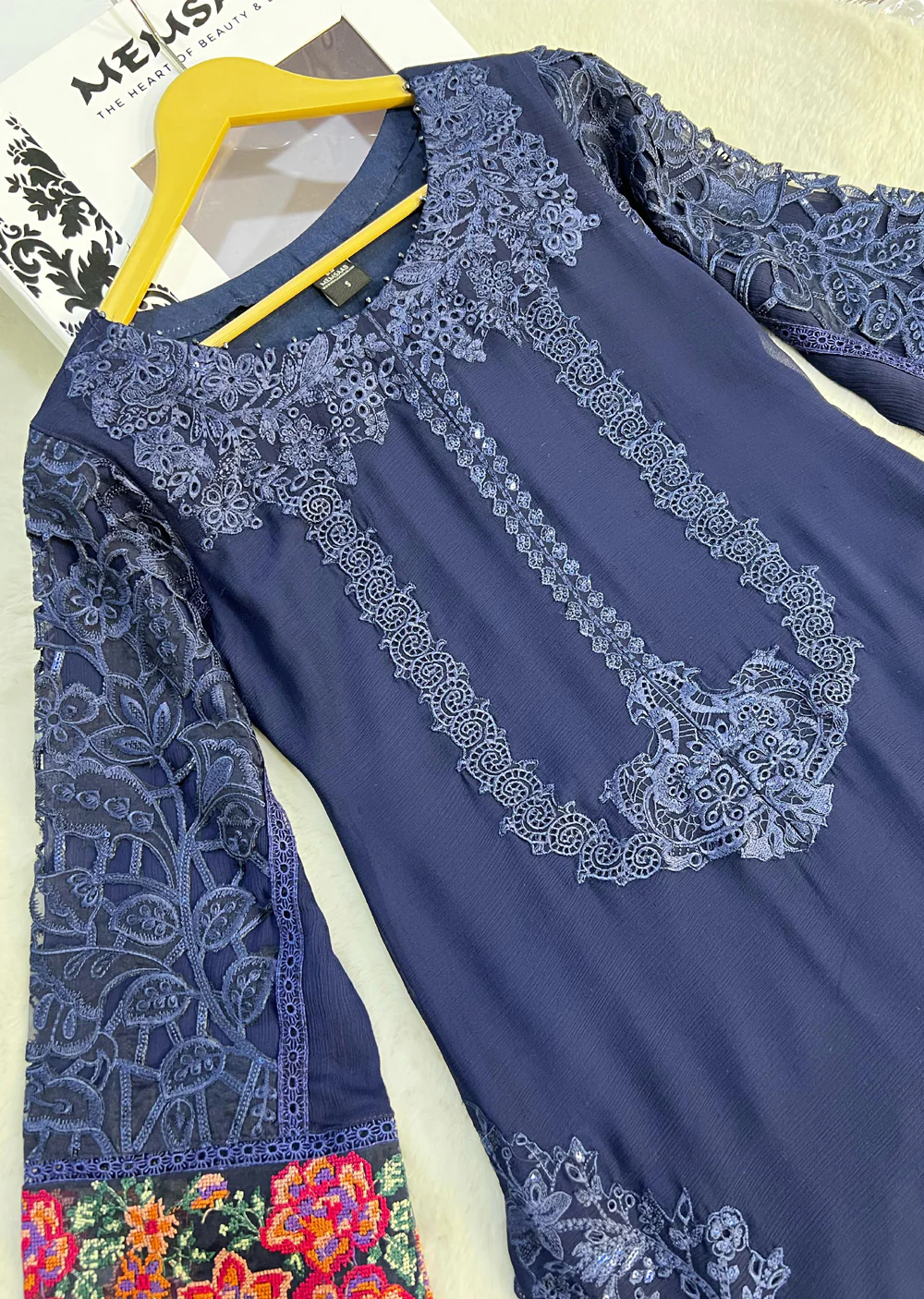 PS-1921 - Blue - Readymade Chiffon Suit 2025 - Image 3