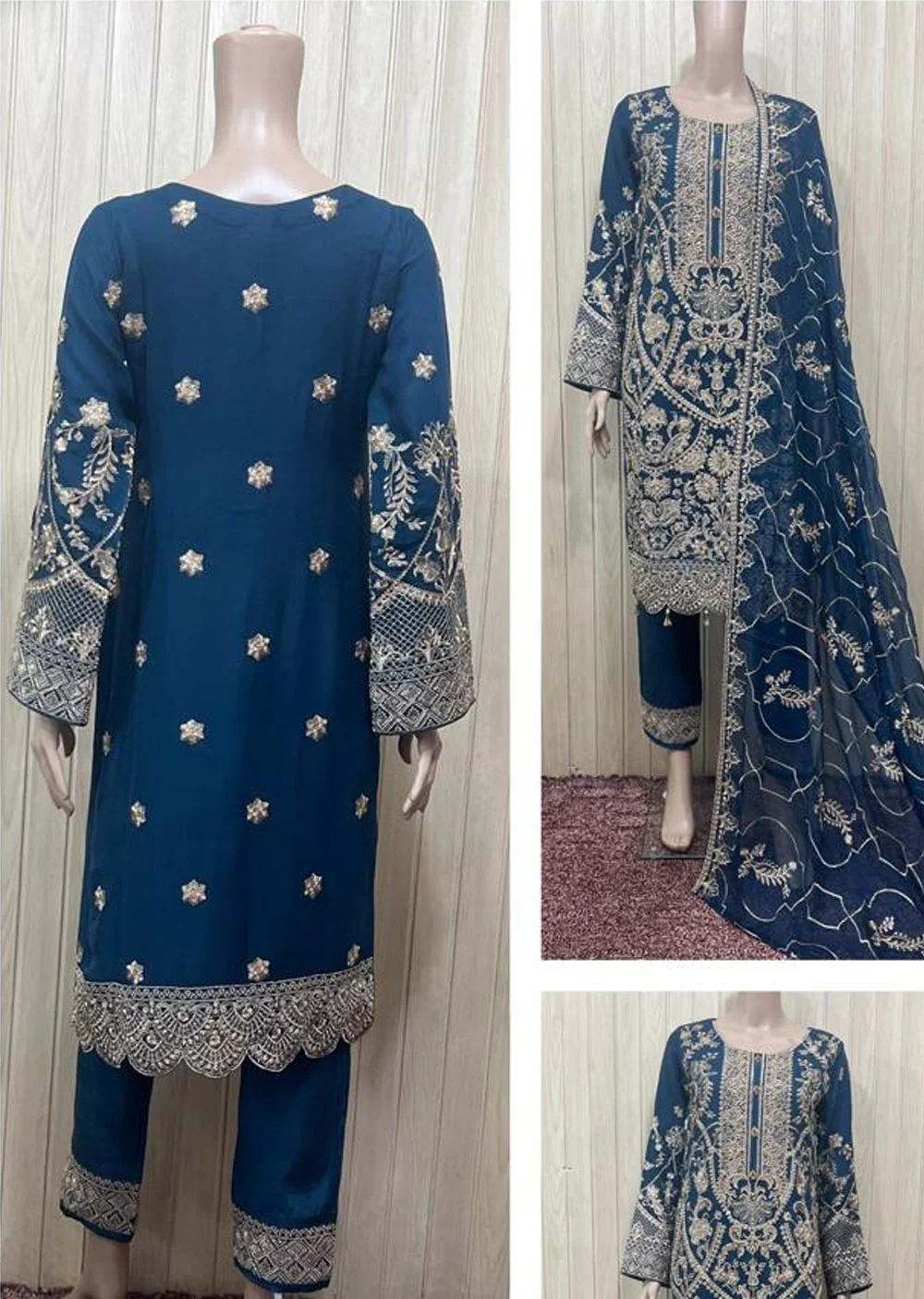 PS0828 Readymade Chiffon Suit - Image 12