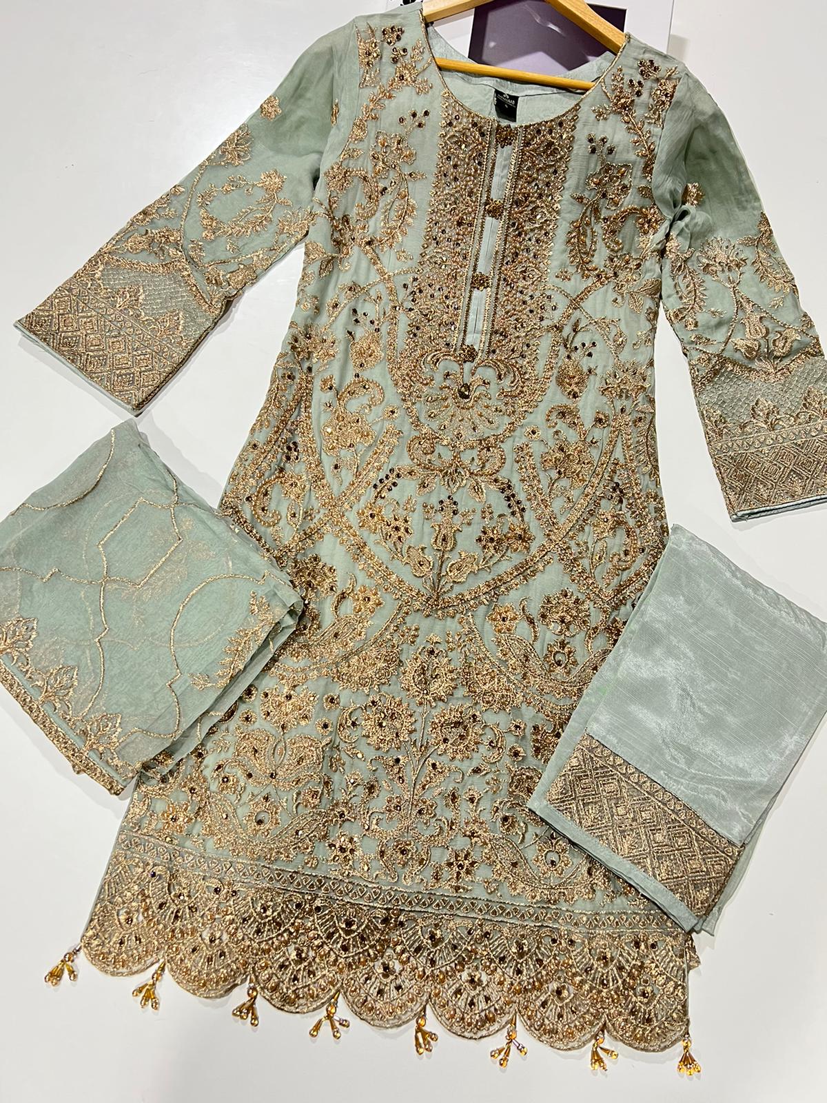 PS0828 Readymade Chiffon Suit - Image 7
