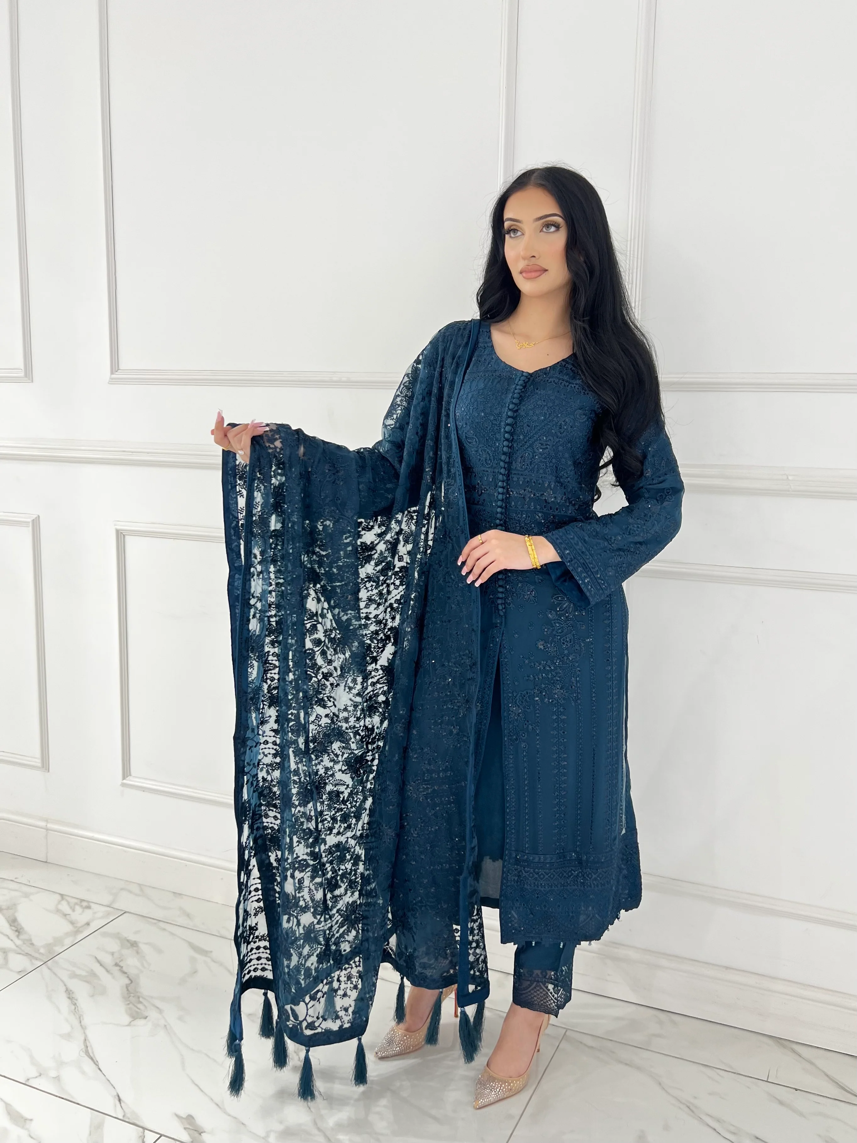 PS1664 Readymade Chiffon Suit - Image 9