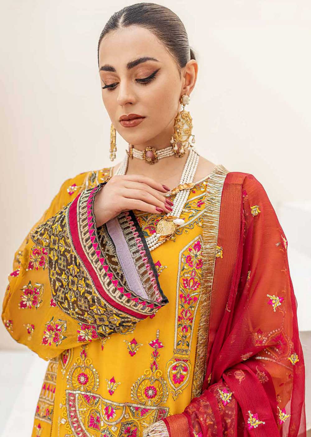 QFD-0062 - Readymade - Mashq Zainab Luxury Chiffon Collection 2023 - Image 2