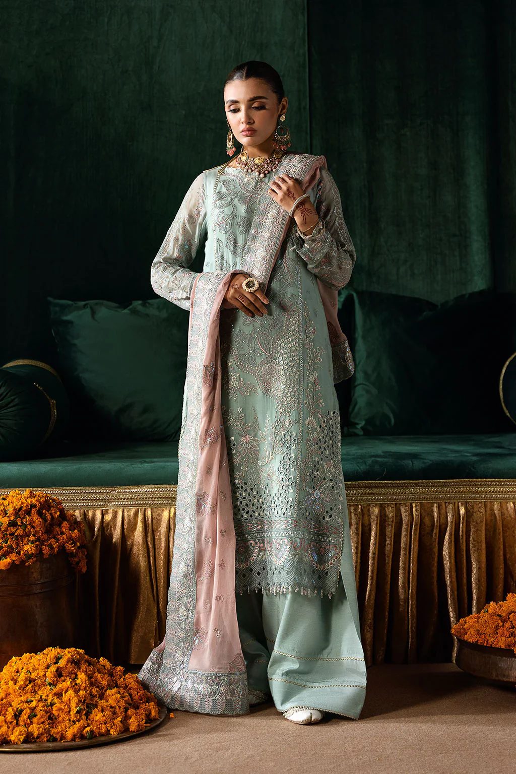 Q-206 - Readymade - Dastak by Ramsha Luxury Chiffon Collection 2025 - Image 3