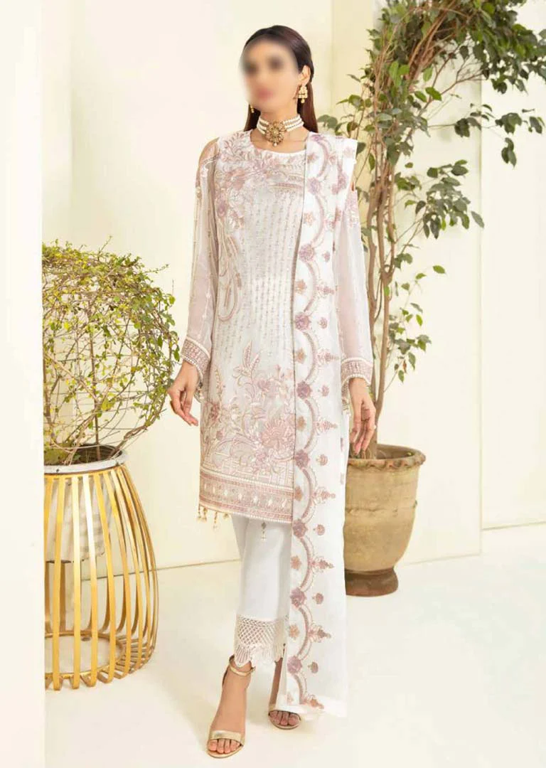 A-304R - Readymade - Chevron Vol 3 Chiffon Collection by Ramsha 2021