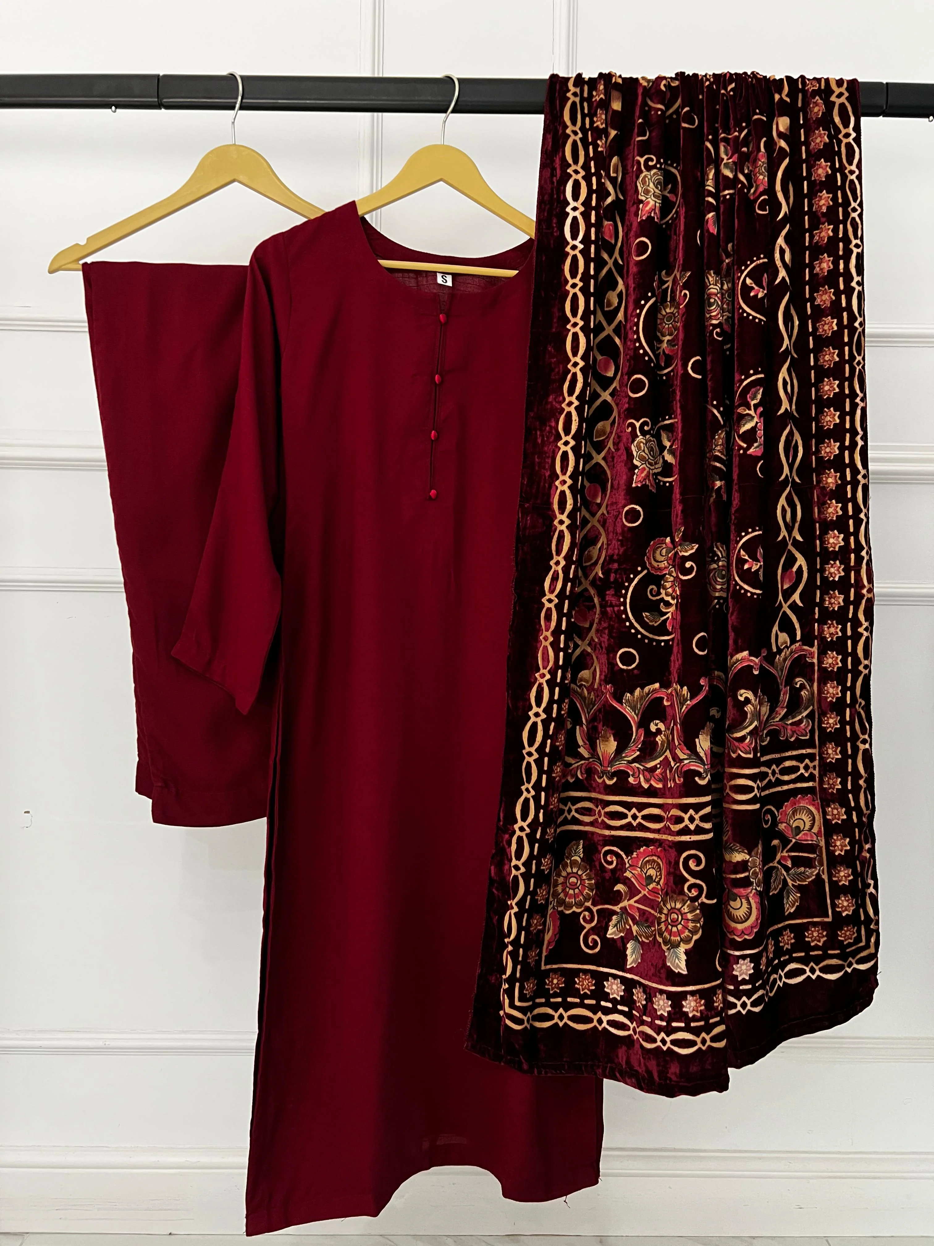 RCW-02-R - Readymade - Plachi Shawl Winter Suit - Image 2