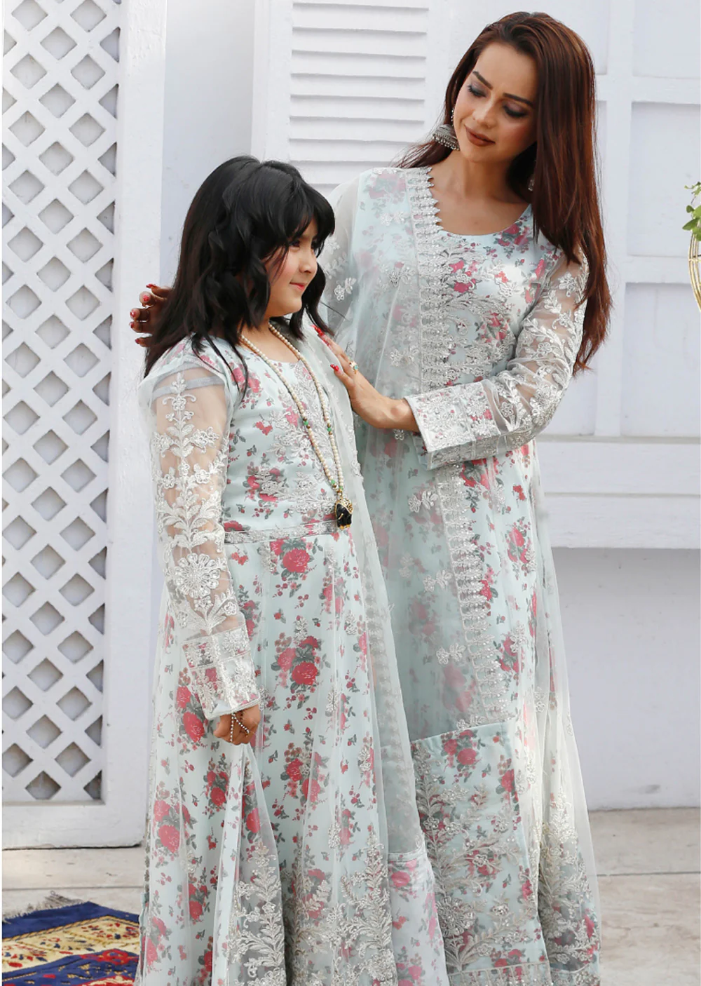 SFSH-01 - Readymade - Eid Ke Rang Mother & Daughter by Sofia Khas 2025 - Image 6