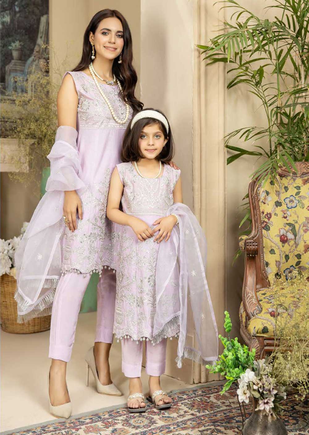 RDA-10 Readymade Ronak E Eid Mother & Daughter Suit
