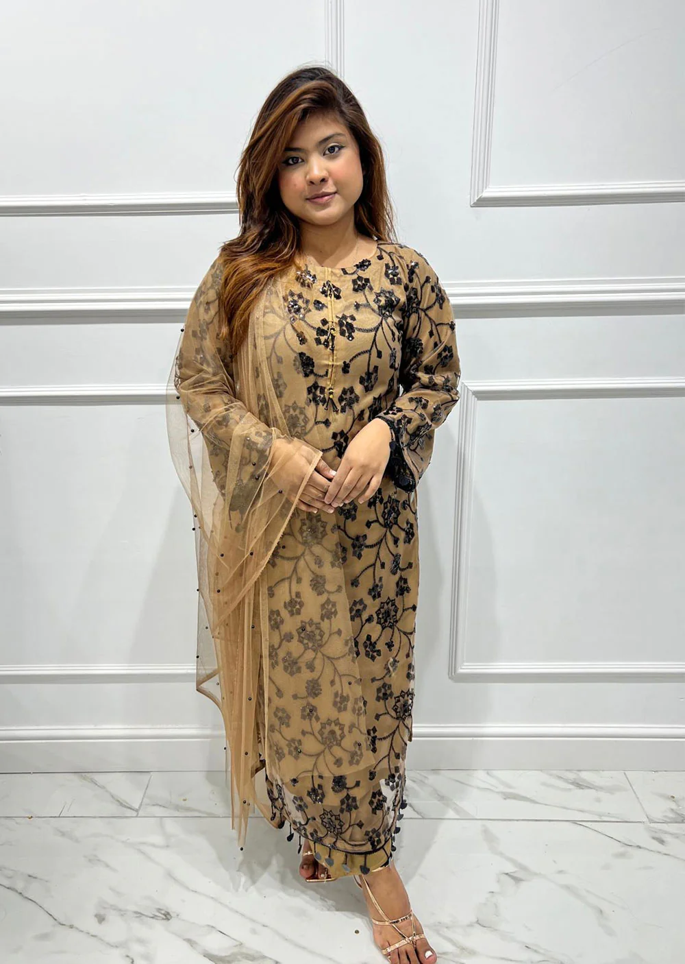 RGZ3004 Readymade Brown Mummy n Me Sequence Suit