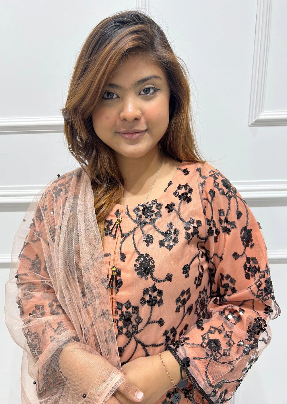 RGZ3004 Readymade Peach Mummy n Me Sequence Suit - Image 4