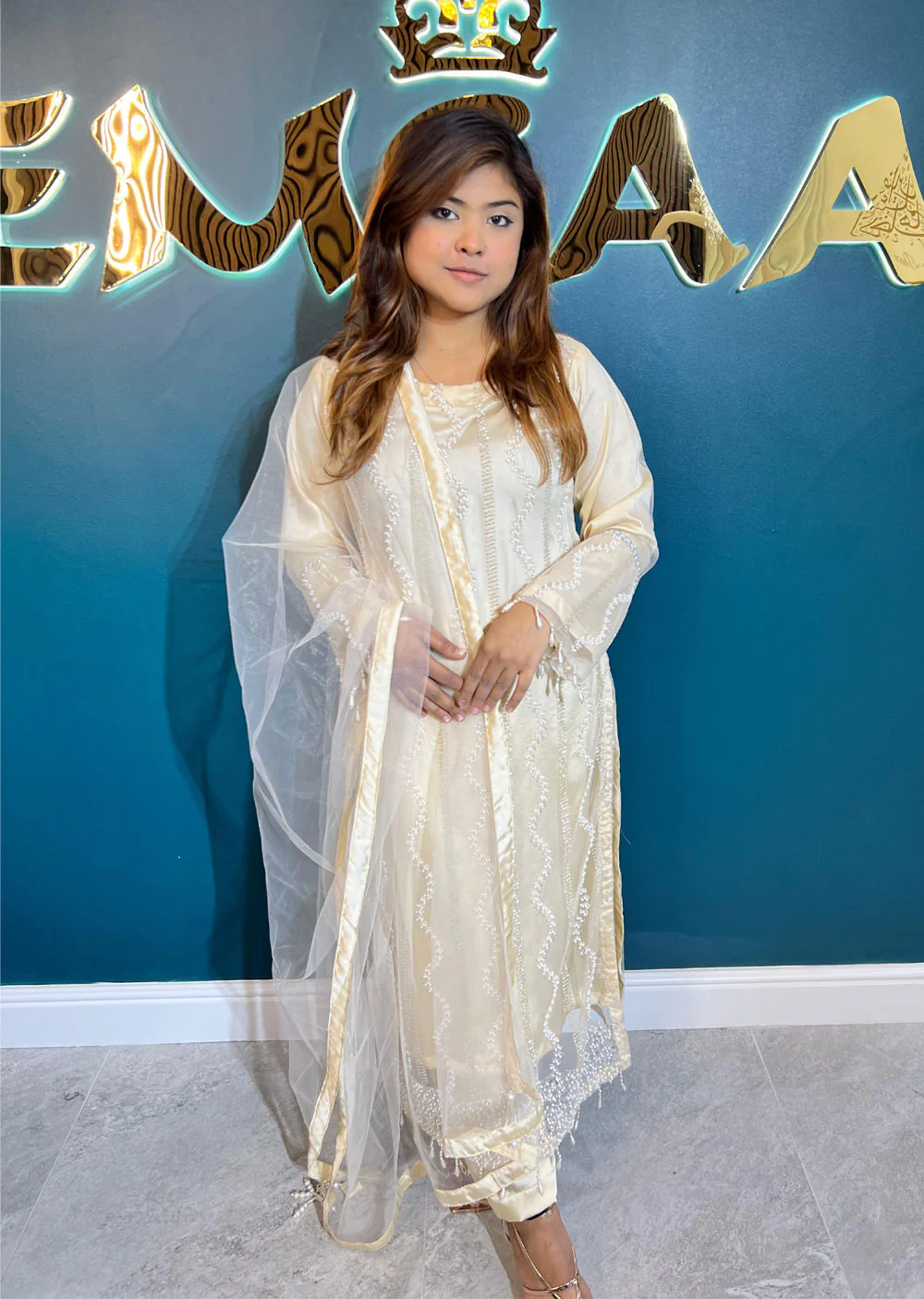 RGZ3005 Readymade Gold Pearl Net Suit