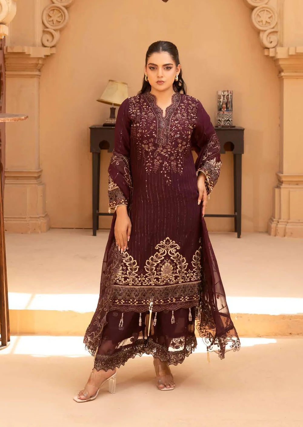 RGZ7107 - Maria Luxe Chiffon Suit