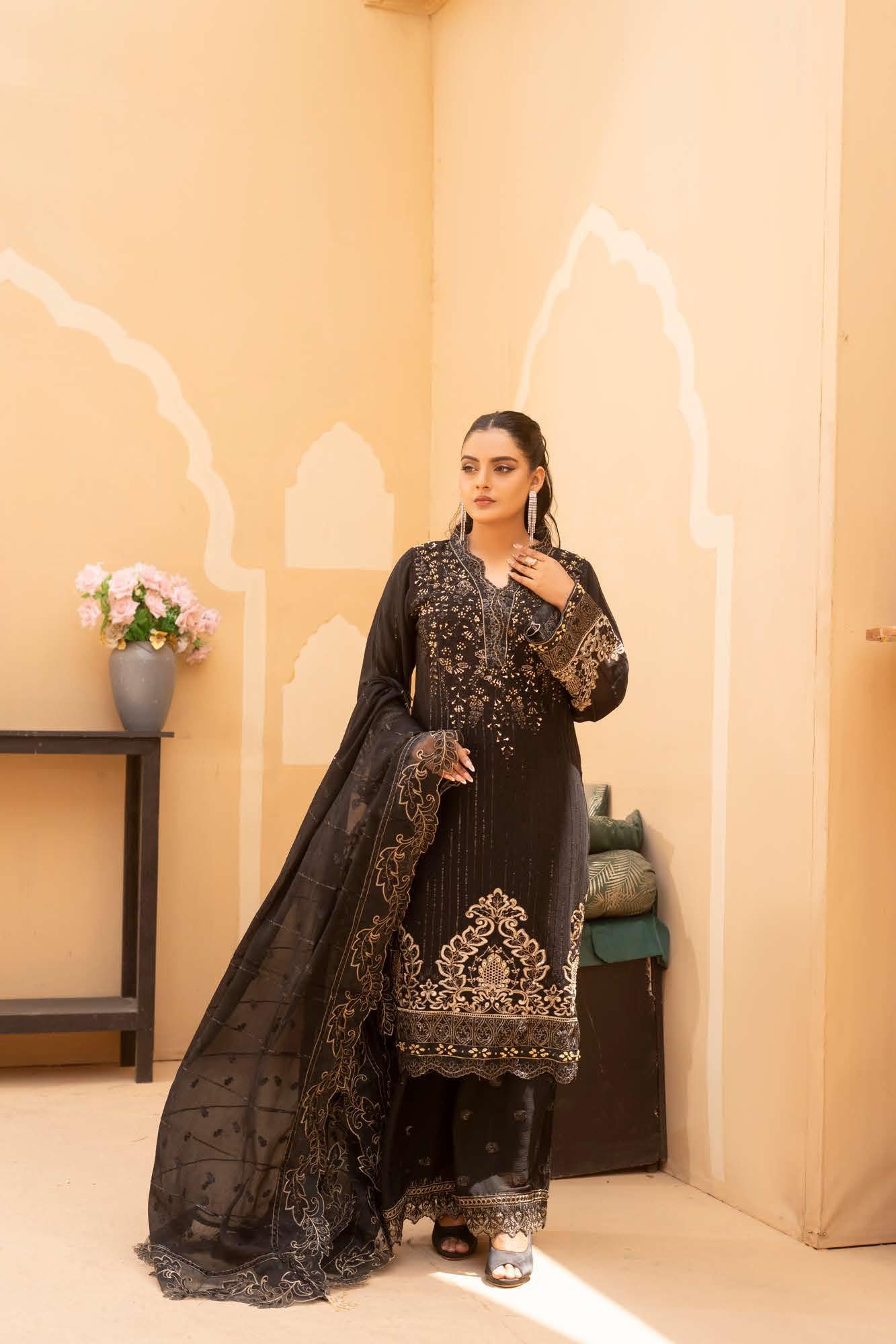 RGZ7107 - Maria Luxe Chiffon Suit - Image 15