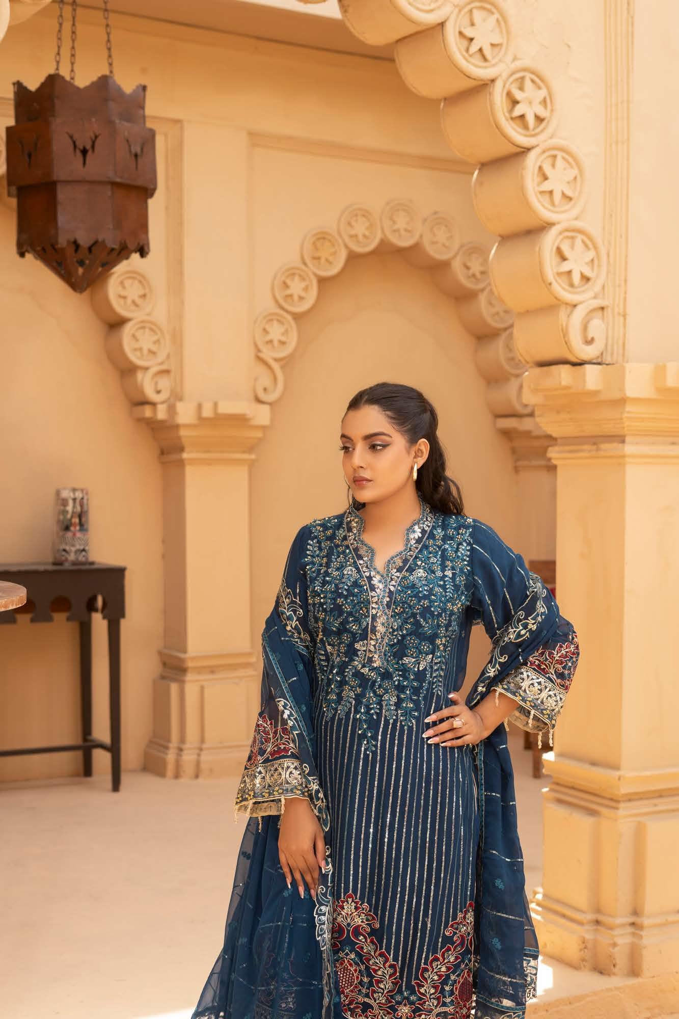 RGZ7107 - Maria Luxe Chiffon Suit - Image 5