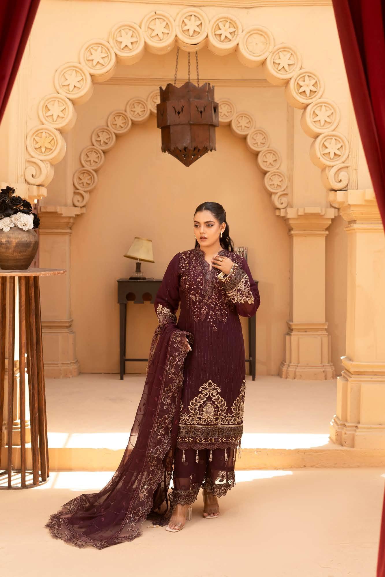 RGZ7107 - Maria Luxe Chiffon Suit - Image 7