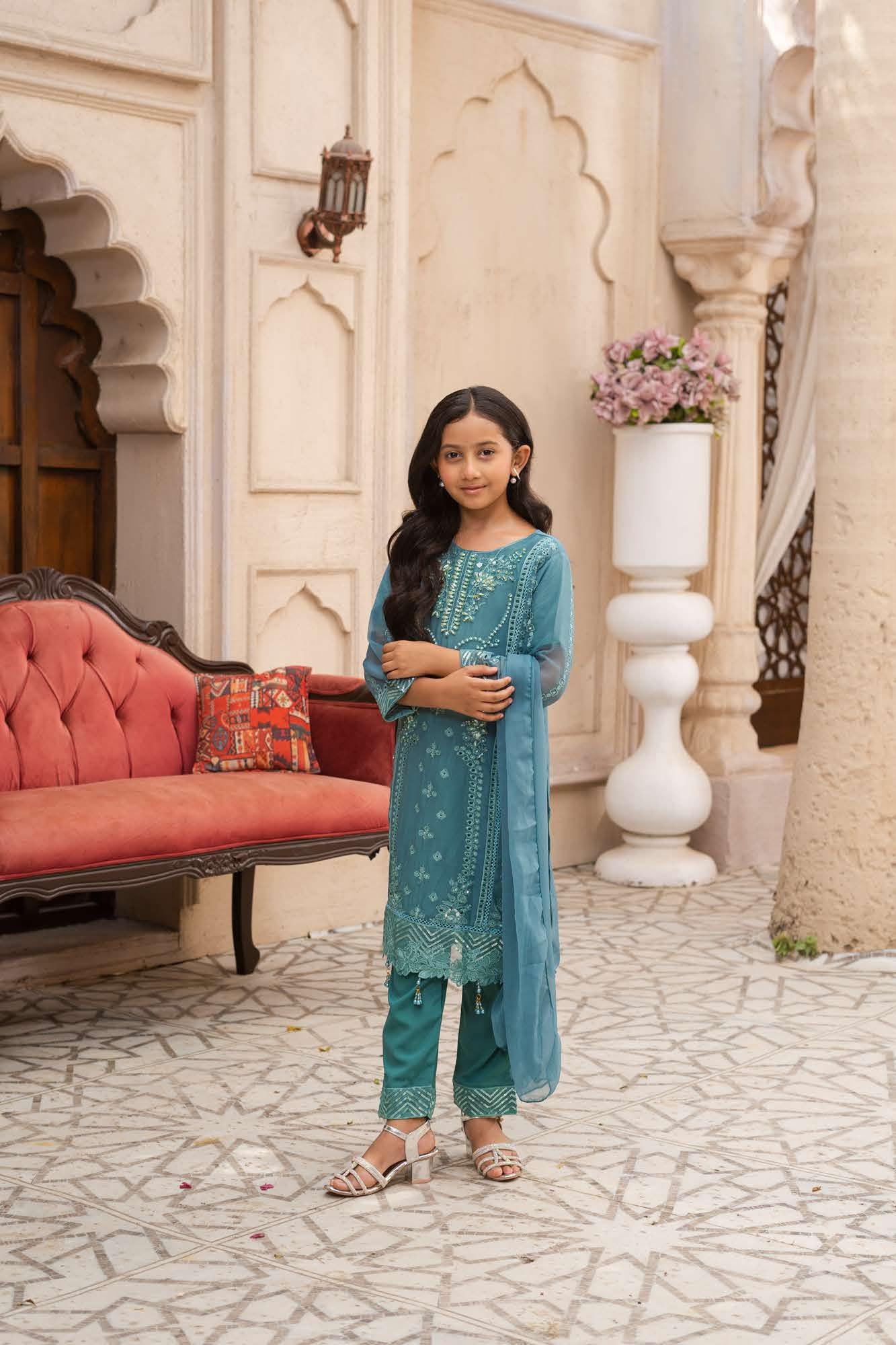 RGZ7108 - Imrozia Mummy n Me Chiffon Suit - Image 11