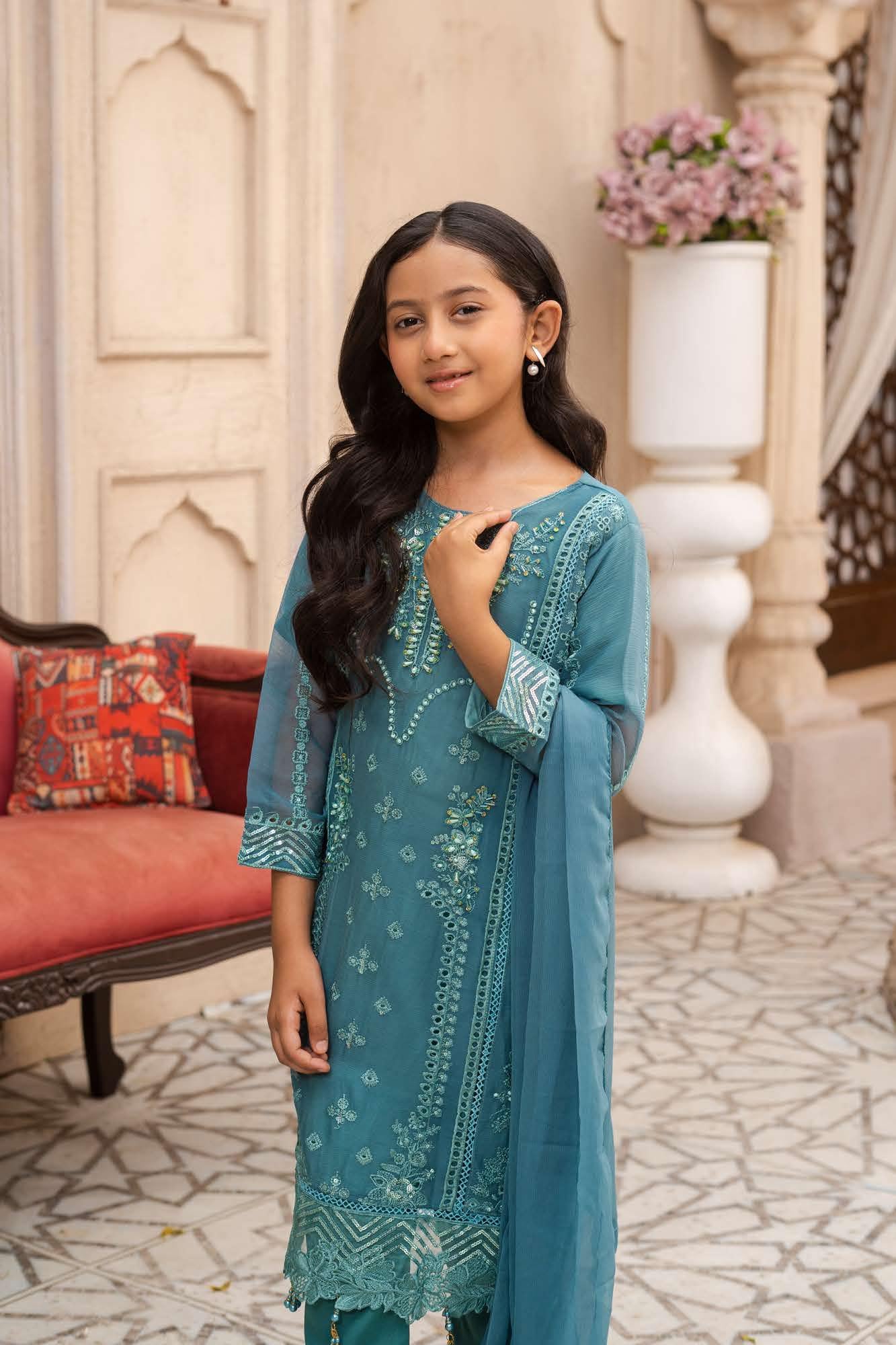 RGZ7108 - Imrozia Mummy n Me Chiffon Suit - Image 12