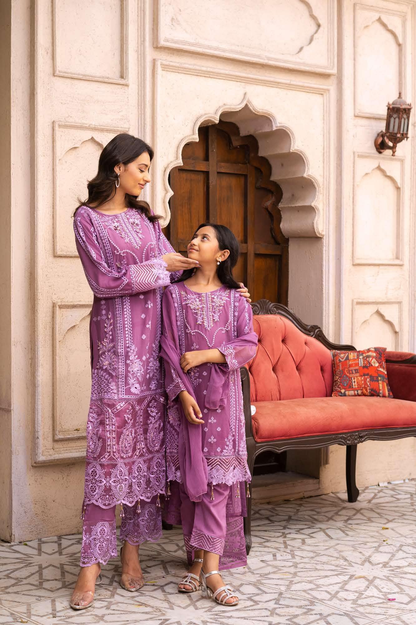 RGZ7108 - Imrozia Mummy n Me Chiffon Suit - Image 27