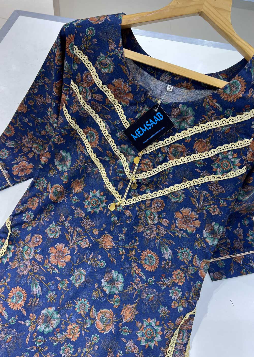 RGZ830 Readymade 2 Piece Dhanak Print Suit - Image 3