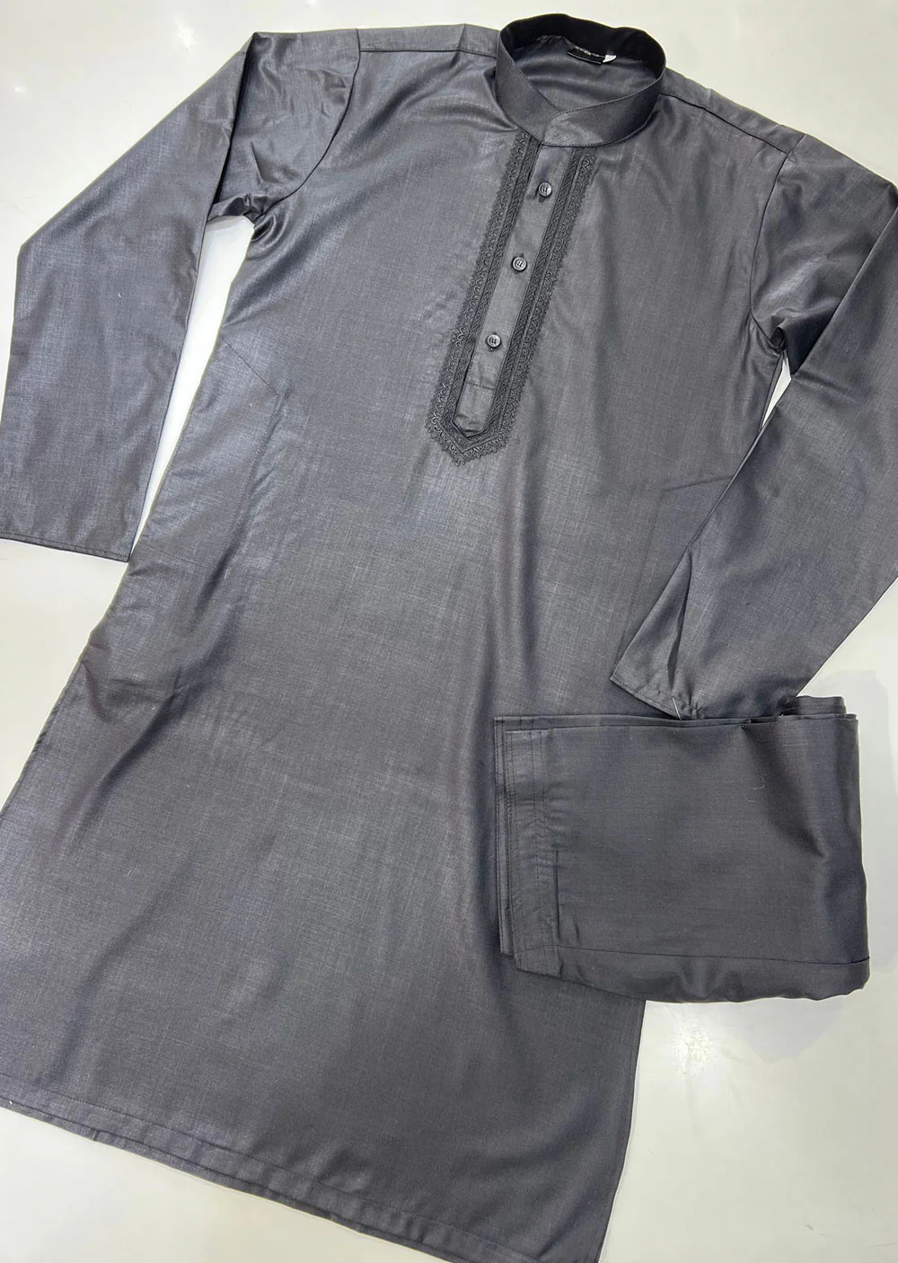RGZ901 Mens Black Readymade Salwar Kameez