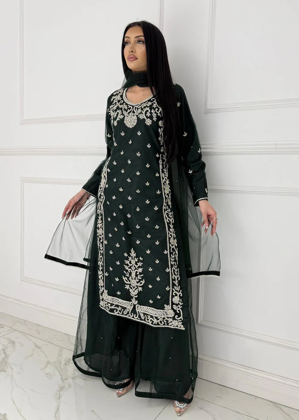 RH2105 Reha -Green Fancy Net Outfit - Image 4