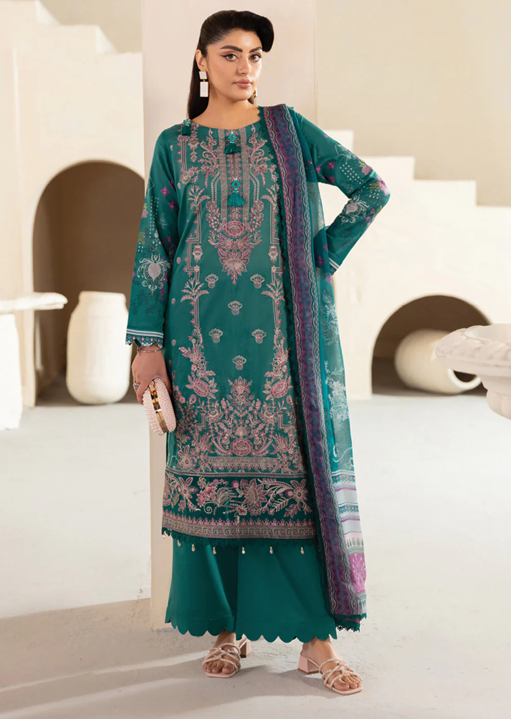 RMSHO-10 - Ramsha Mashaal Luxury Lawn Vol 13
