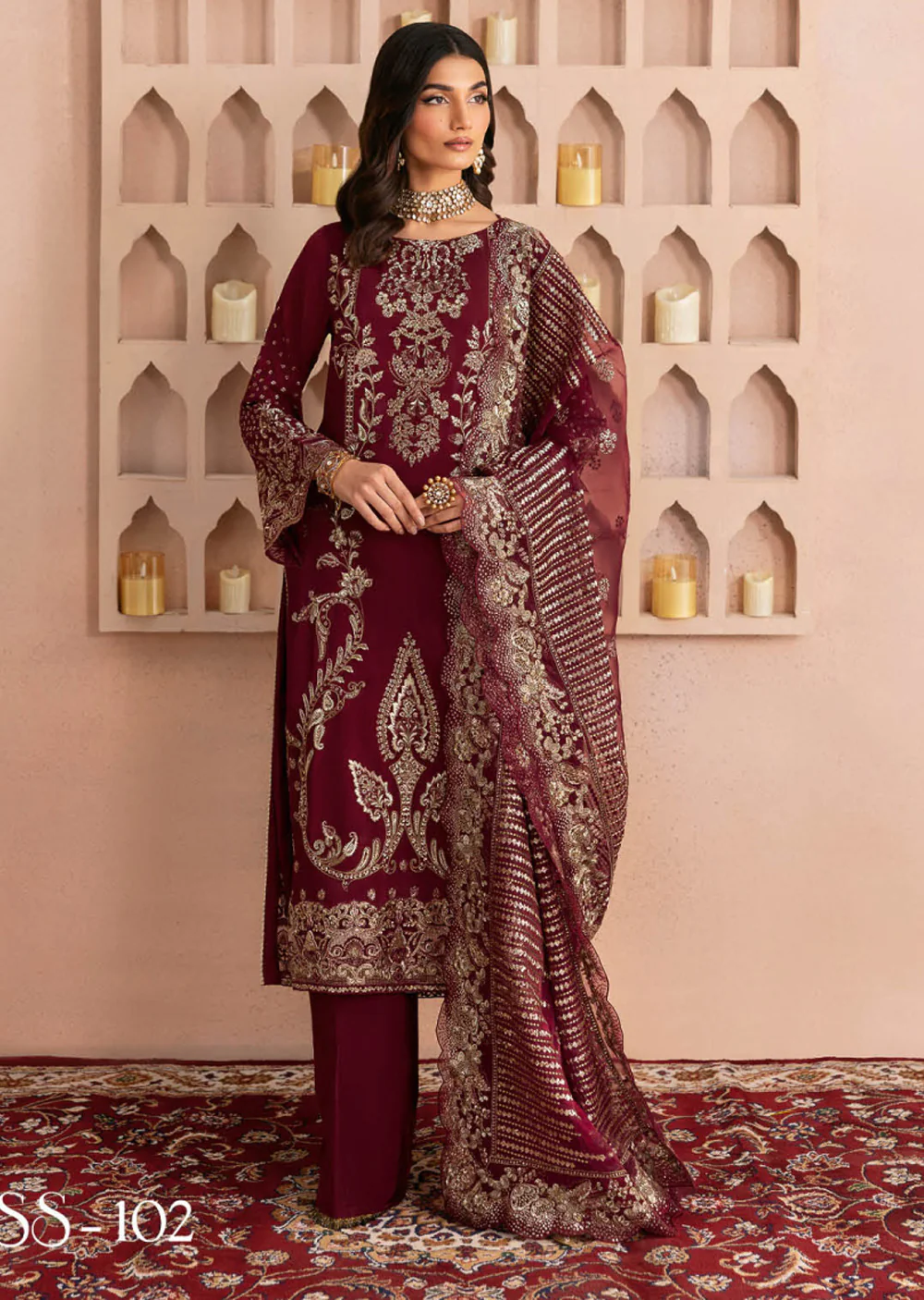 RMSHT-02 - Readymade - Ramsha Shehnai Raw Silk Vol 1 2025