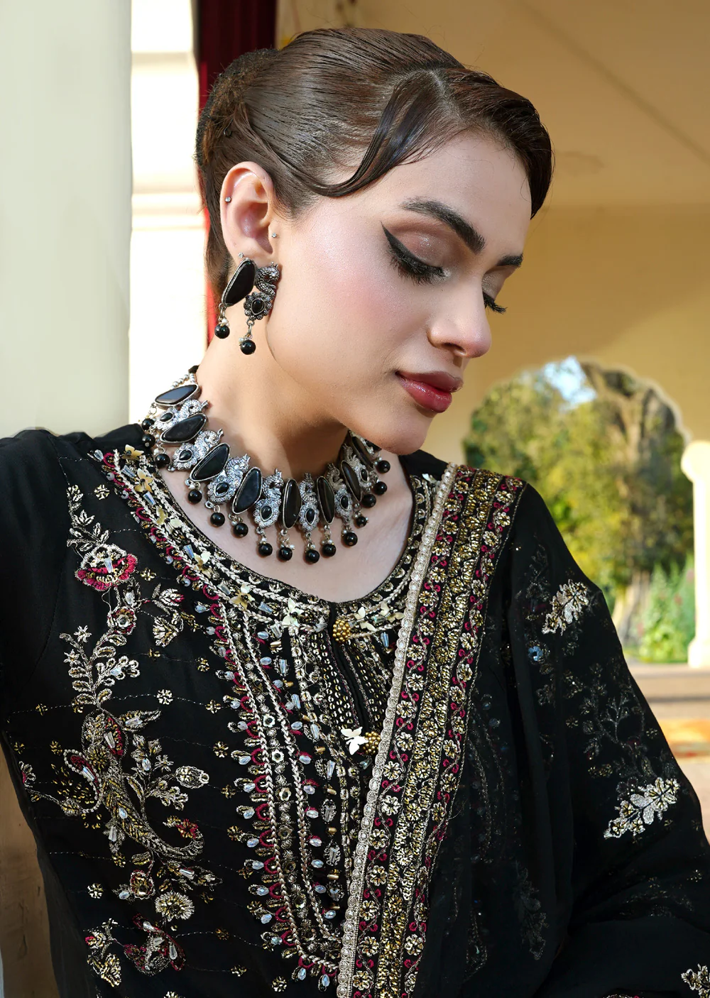 RMW-1559 - Readymade Partywear Chiffon Suit - Image 29