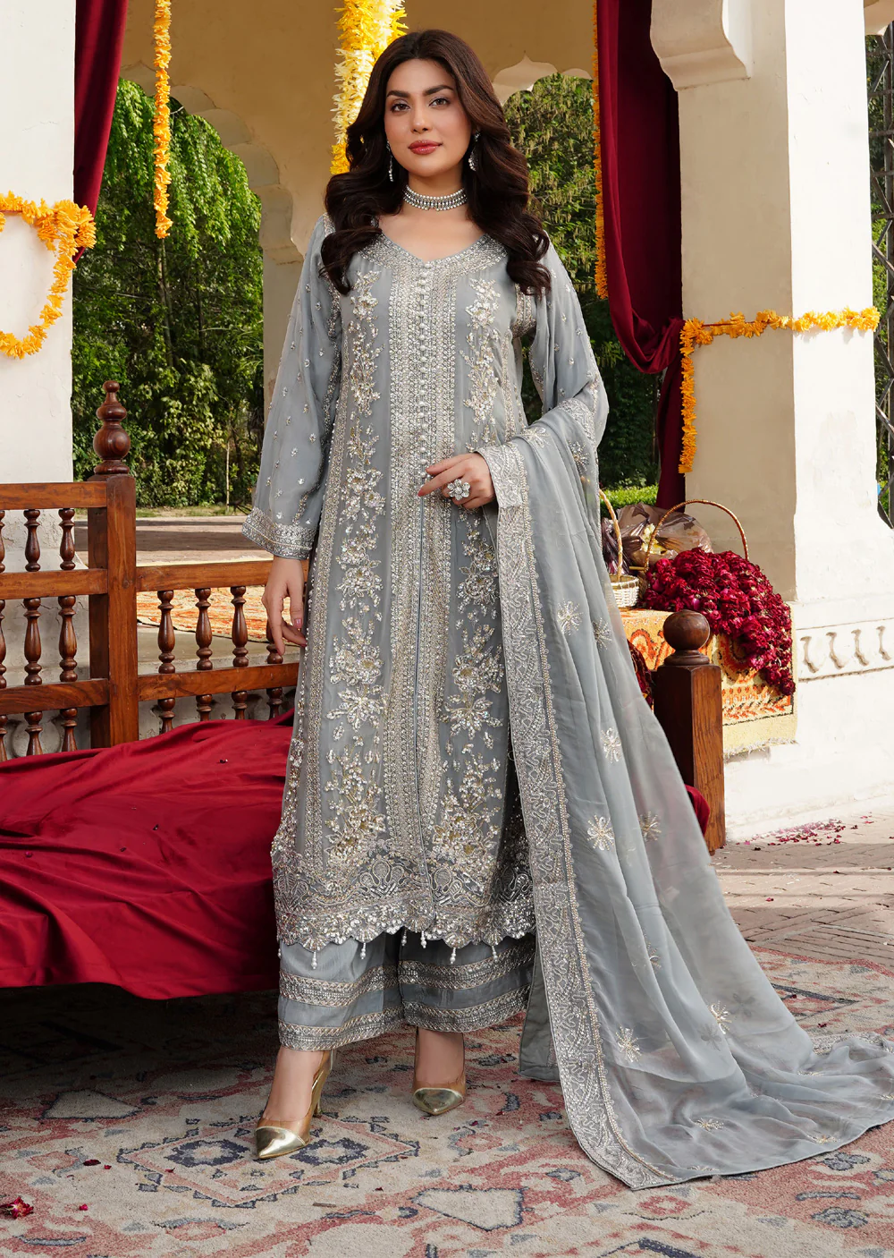 RMW-1520 - Readymade Partywear Chiffon Suit 2025