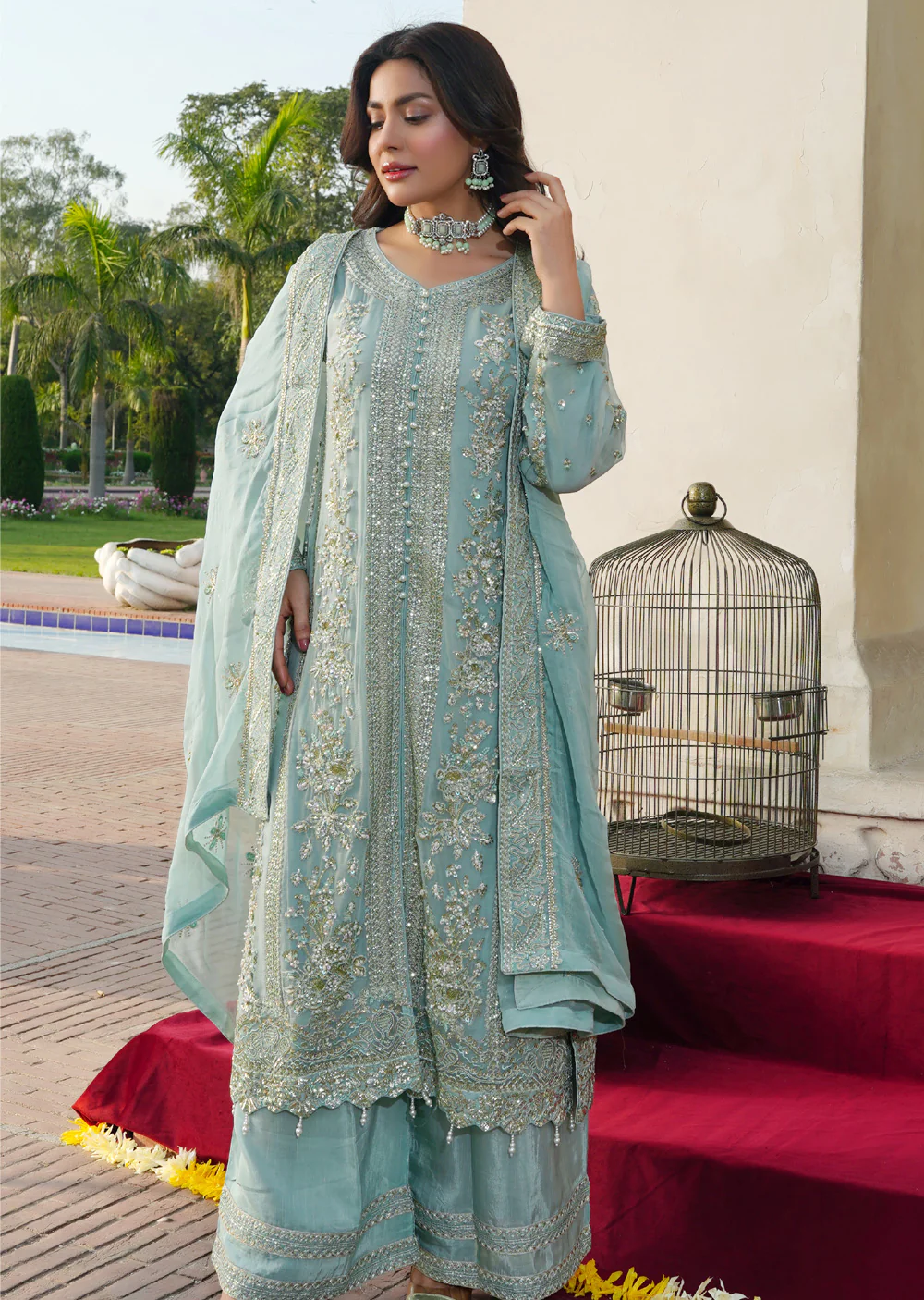 RMW-1520 - Readymade Partywear Chiffon Suit 2025 - Image 8