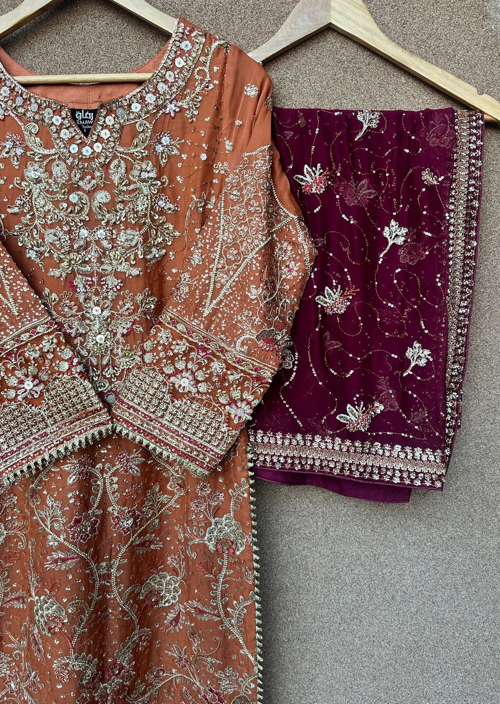 RMW-1561 - Readymade Partywear Chiffon Suit - Image 17