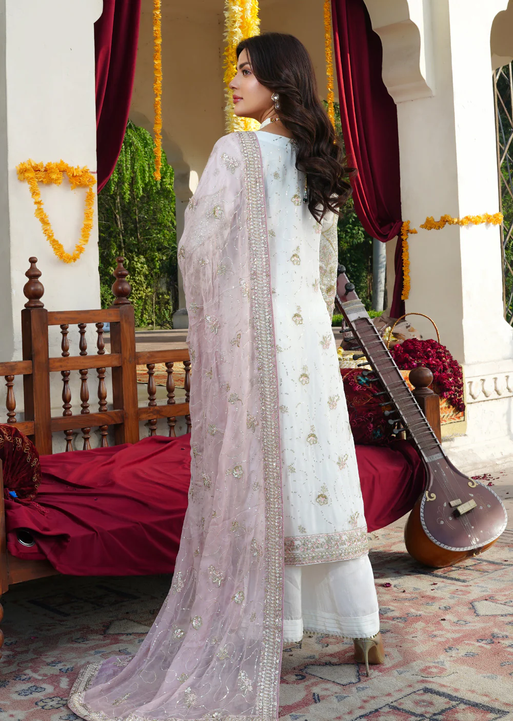 RMW-1561 - Readymade Partywear Chiffon Suit - Image 20