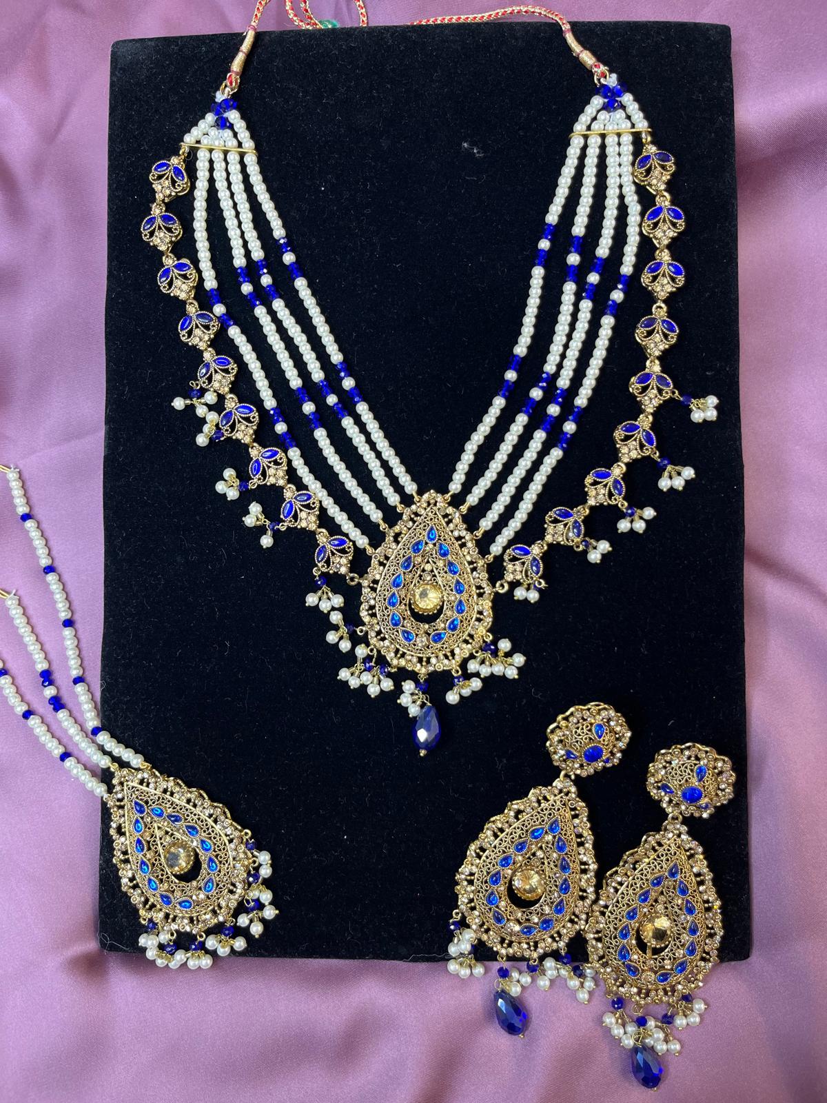Ruhi -Royal Blue- Necklace Set