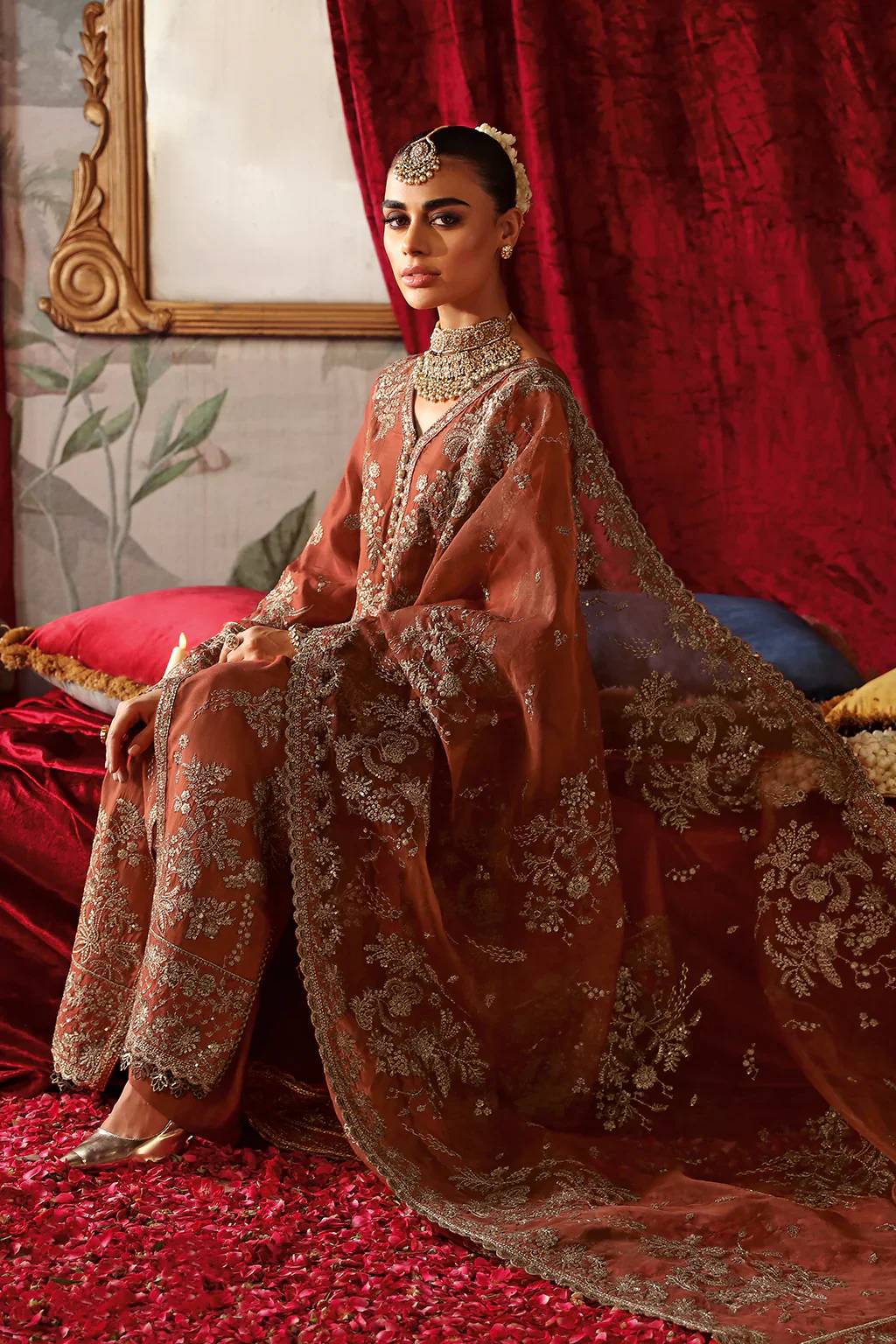 S-02-R - Zarish - Readymade - Shagna Premium Raw Silk Outfit - Image 8