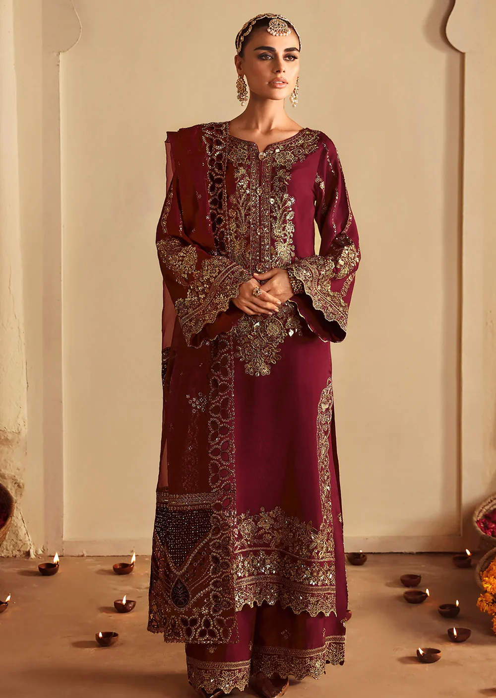 S-04-R - Roshan - Readymade - Shagna Premium Raw Silk 2024