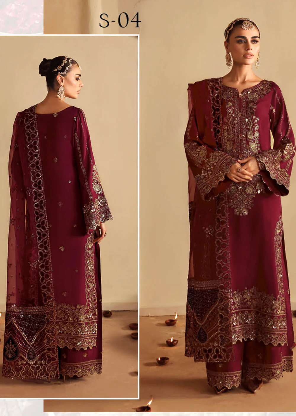 S-04-R - Roshan - Readymade - Shagna Premium Raw Silk 2024 - Image 5
