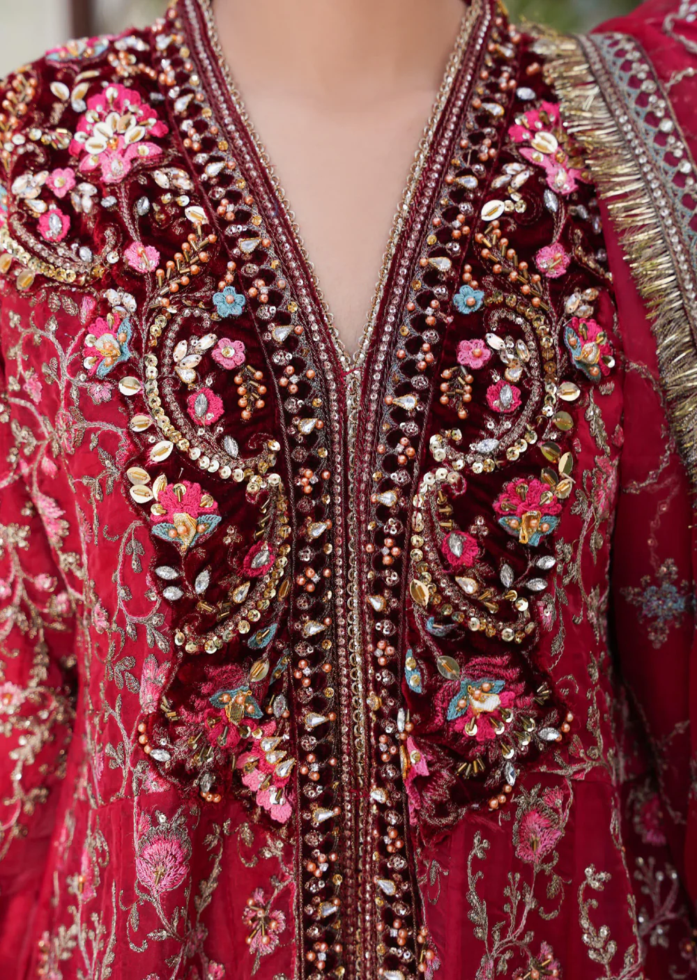 SAJN-06 - Red - Readymade - Sajni Organza Net Collection 2025 - Image 5