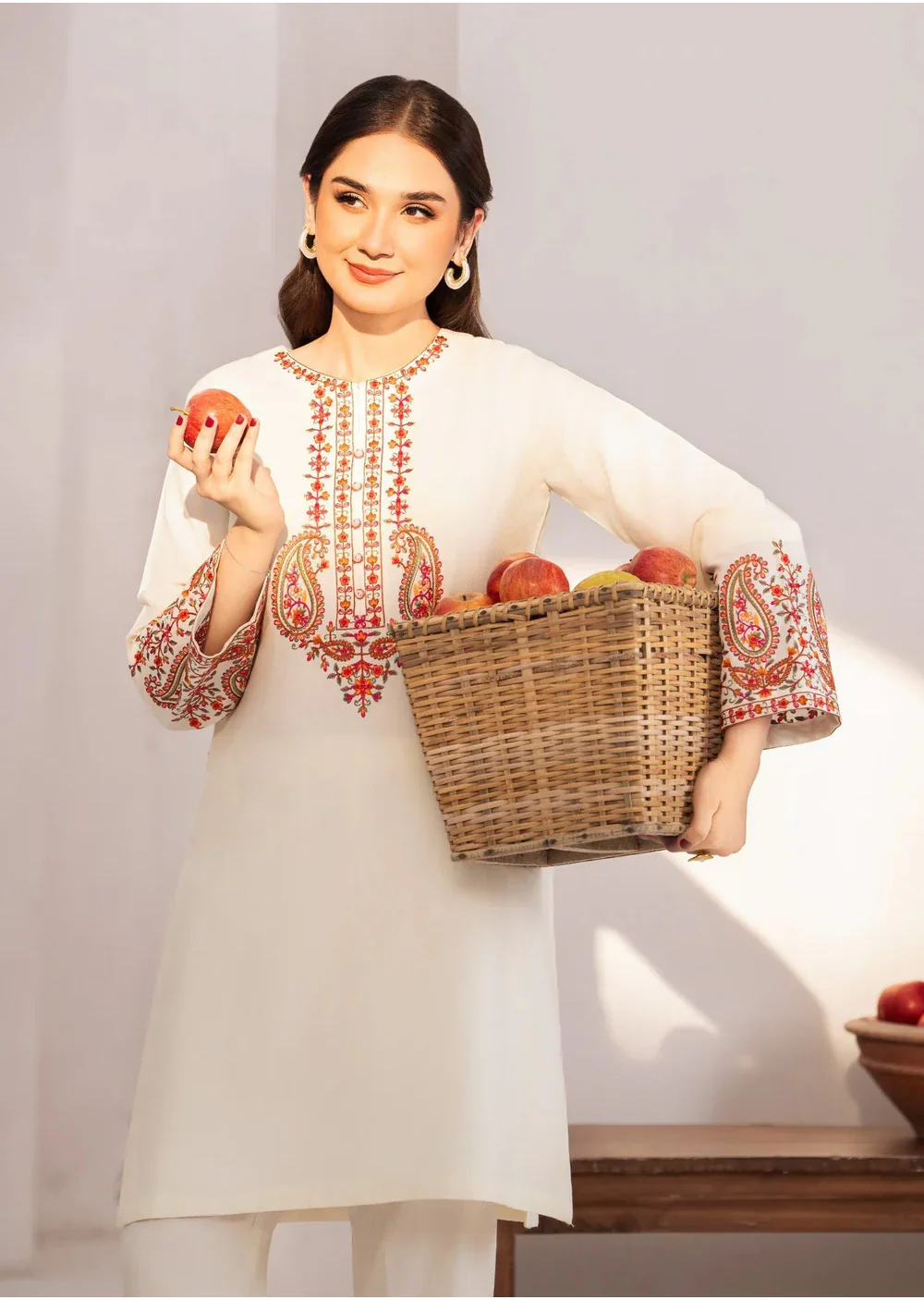SBMT-01 - Zuruj White - Readymade - 2 Piece Sahiba by Mirza Suit 2025 - Image 7