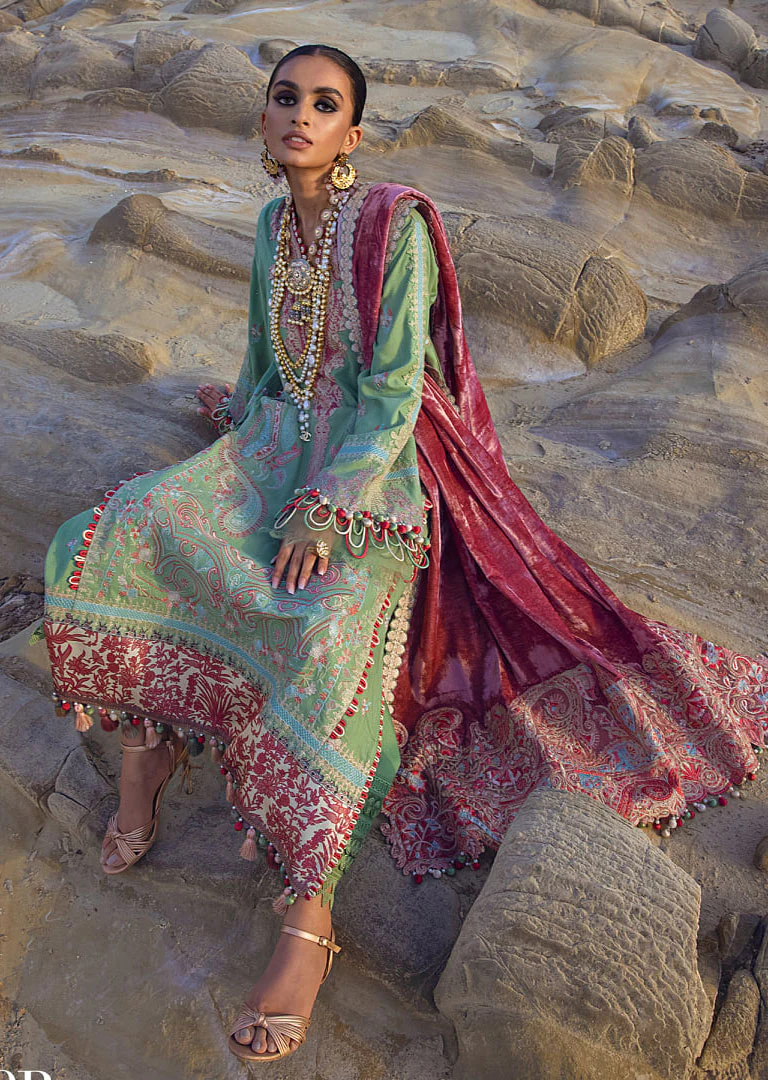 SD-02-B - Unstitched - Teri Qasam Luxury Shawl Collection by Sana Safinaz - Image 2