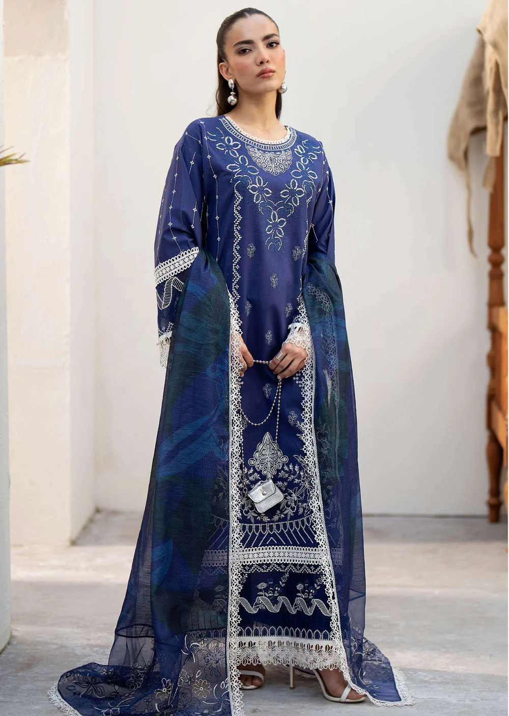 SDKH-06 - Tawny - Readymade- Luxe Lawn Eid Collection 2024