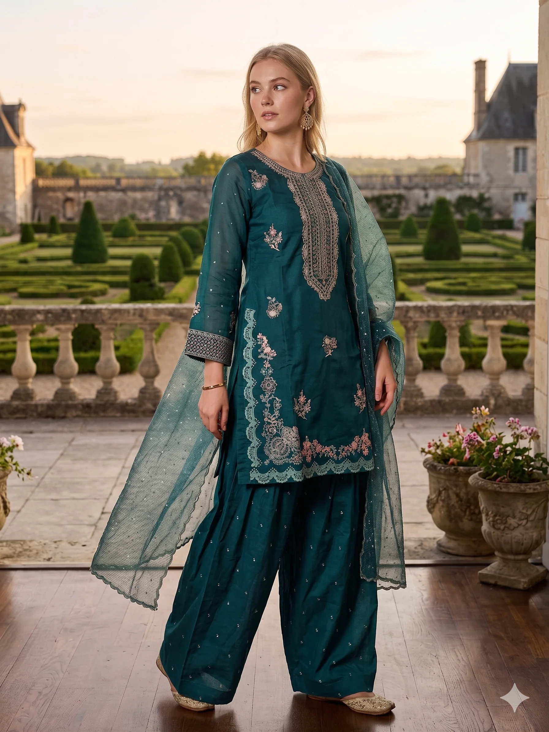 SDQ-104 - Ruby - Organza Suit - Image 2
