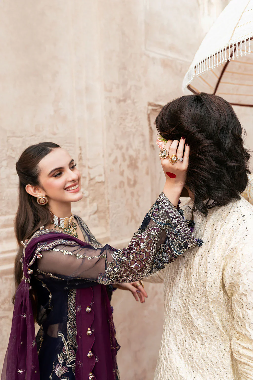 SF-09-NEEL Readymade - Mehfil by Shagna Ramsha Luxury Chiffon Collection 2025 - Image 3